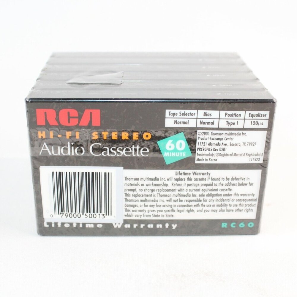 Lot of 12 New Sealed Blank Audio Cassette Tapes  Maxell UR 60 TDK D 90 RCA HiFi - Picture 6 of 12